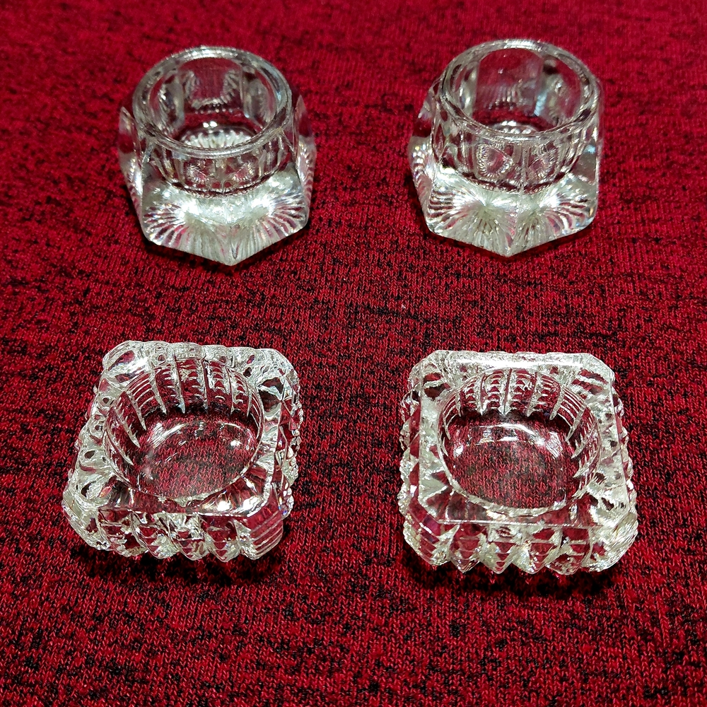 Elegant Glass Salt Dip Collection